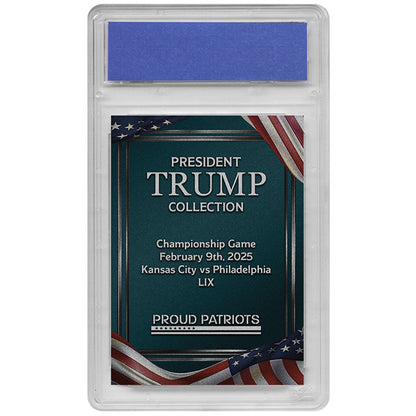 President Trump Championship Game 59 Trading Card | Silver | Only 25 Available | Individually Numbered | Graded GEM-MT 10