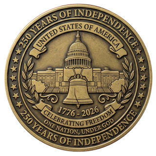 America's 250th Anniversary Commemorative Coin (Pre-Order Expected To Ship In July)
