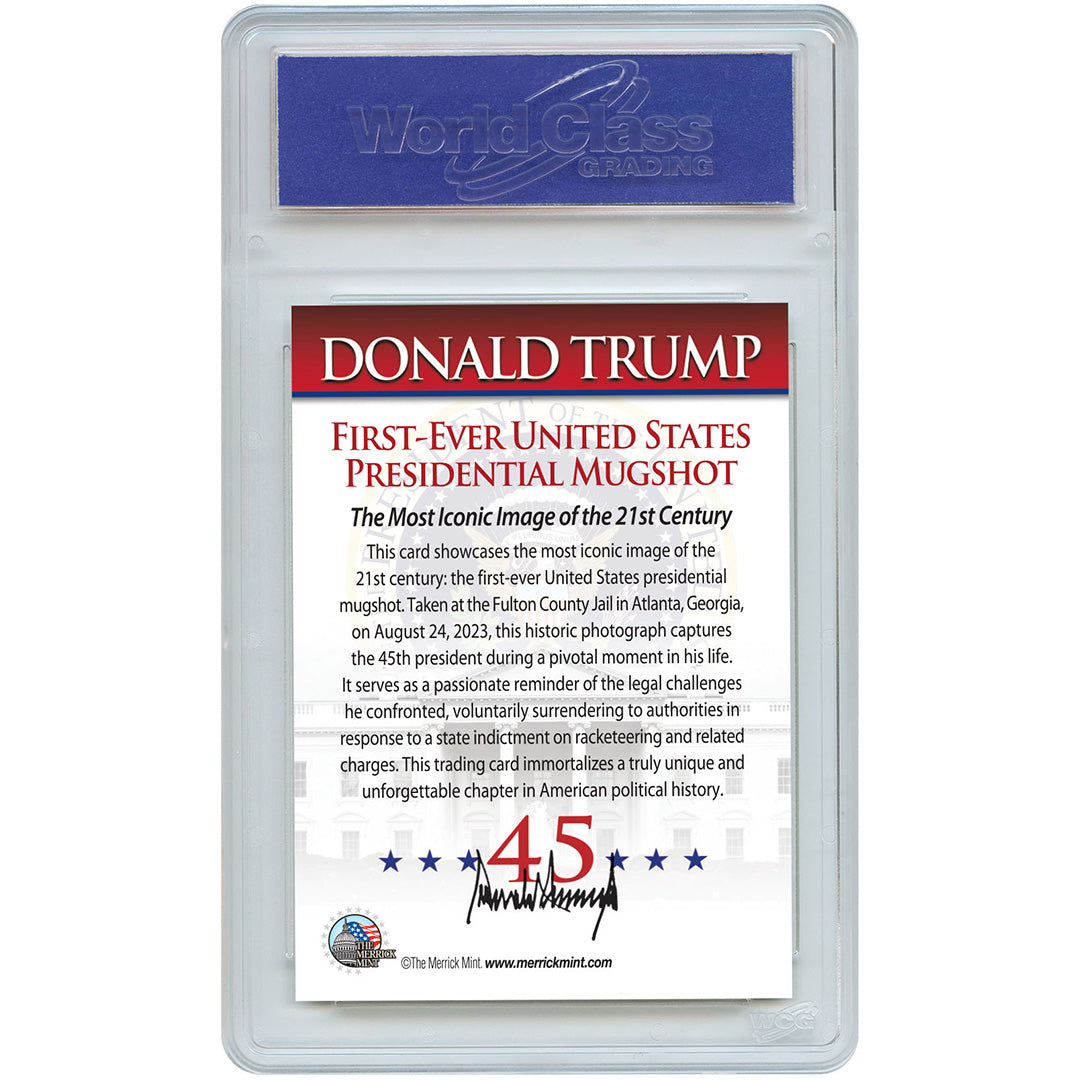 Trump Mugshot Found Guilty After Rigged Trial Trading Card - Graded Gem Mint 10