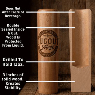 Stars and Stitches Flag Baseball Bat Mug | Dugout Mug® Collective
