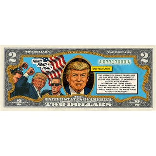 Fight Fight Fight $2 Bill - One Year Anniversary Special Edition