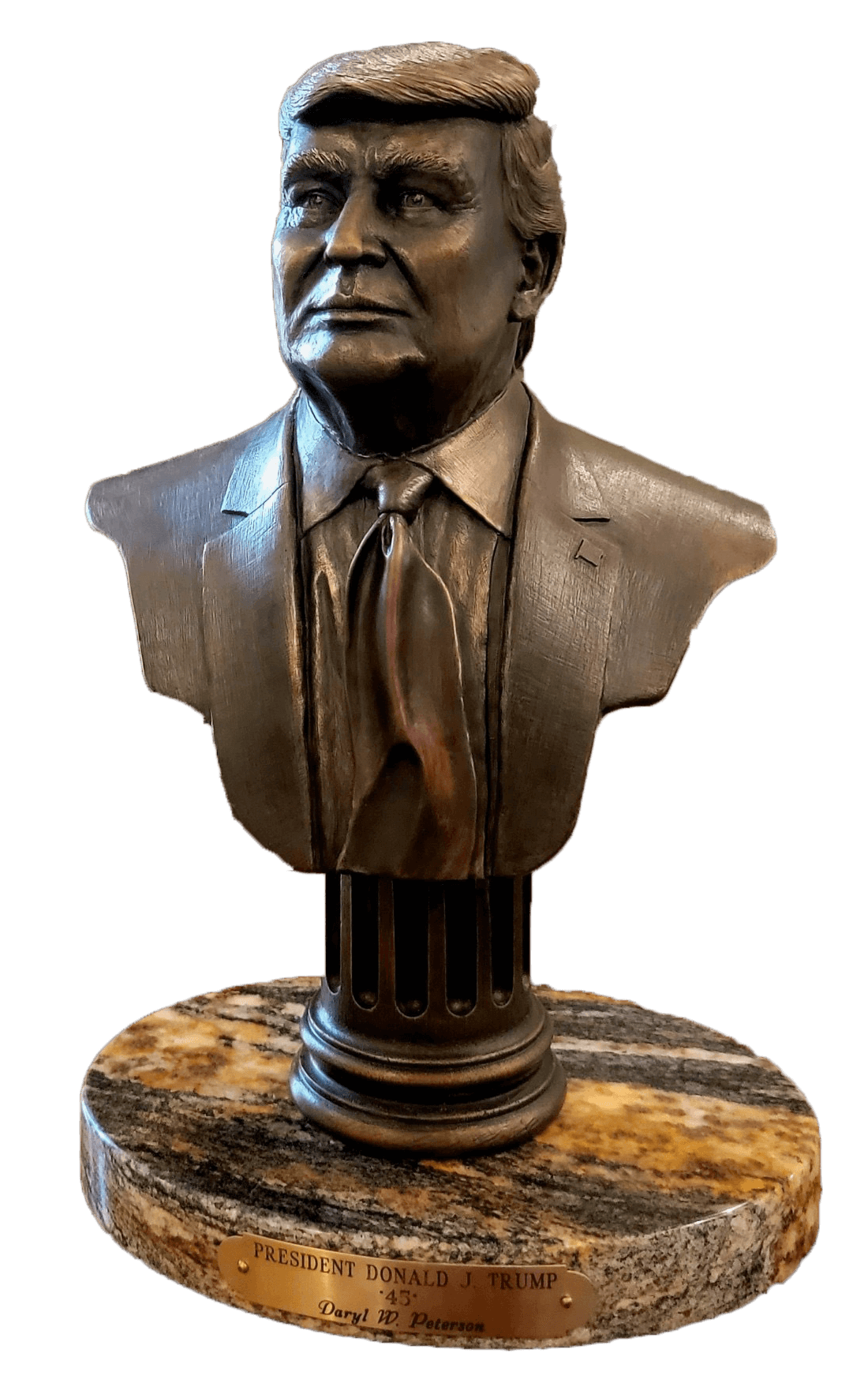 President Trump Bronze Bust (As Seen at Trump's Mar-a-Lago Resort)