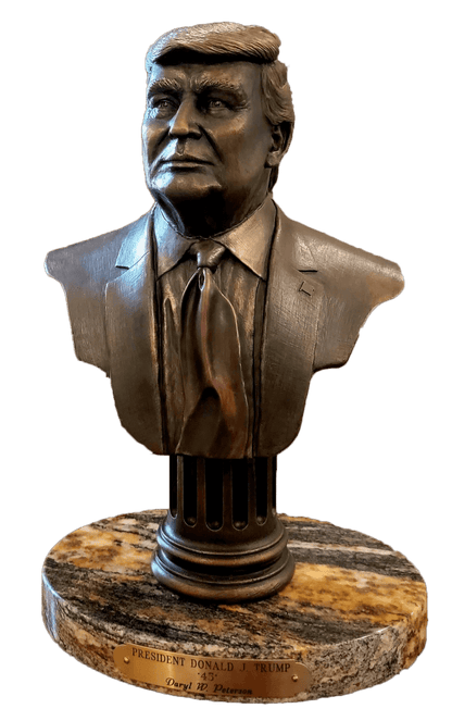 President Trump Bronze Bust (As Seen at Trump's Mar-a-Lago Resort)