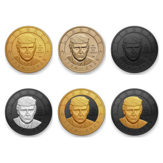 America's 250th Anniversary Trump $1 Coin - Complete 6-Coin Collector's Set