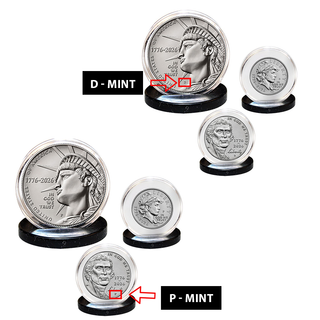 (P&D-MINT) 1776–2026 Semiquincentennial Liberty 3-Coin Set – USA 250th Collector's Edition