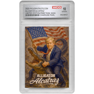 CHAMPAGNE PEARL Alligator Alcatraz Collectible Trading Card (Only 100 Available)