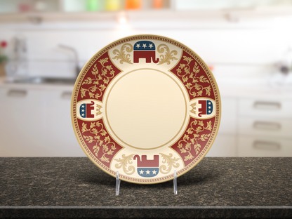 Republican Elephant Filigree Plate