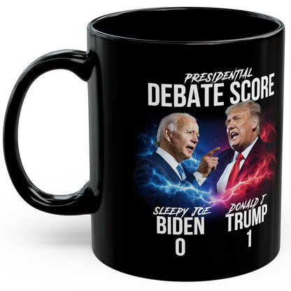 Presidential Debate Mug - Trump 1 .. Biden 0