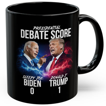 Presidential Debate Mug - Trump 1 .. Biden 0