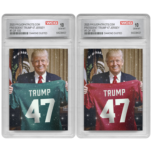 President Trump Championship Game 59 Trading Card | Diamond Dust | Only 100 Available | Individually Numbered | Graded GEM-MT 10