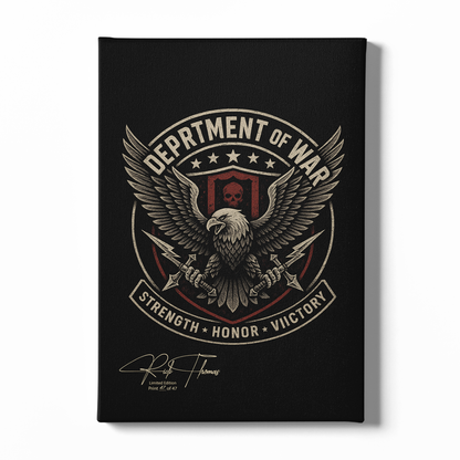 Department Of War Limited Edition Canvas (16"x 24") - Signed & Individually Numbered