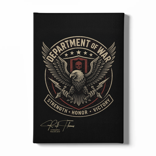 Department Of War Limited Edition Canvas - Signed & Individually Numbered