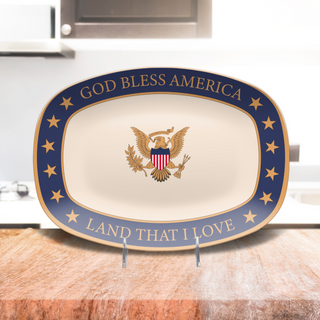 God Bless America Decorative Platter