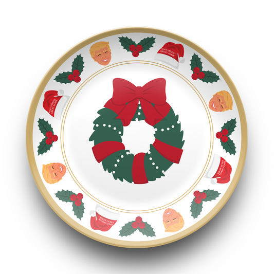 MAGA Christmas Plate