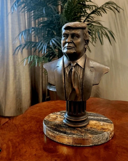 President Trump Bronze Bust (As Seen at Trump's Mar-a-Lago Resort)