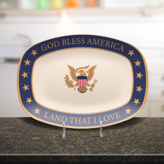 God Bless America Decorative Platter