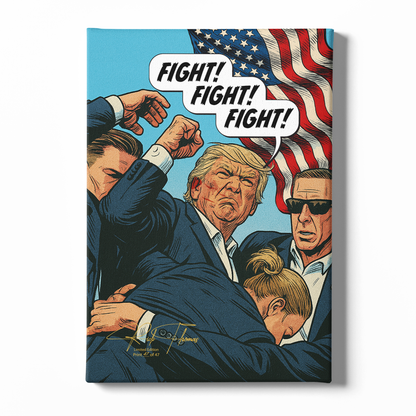 "Fight Fight, Fight" Limited Edition Canvas (16"x24") - Signed & Individually Numbered