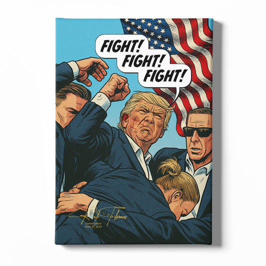 "Fight Fight, Fight" Limited Edition Canvas (16"x24") - Signed & Individually Numbered