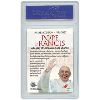 Pope Francis in Memoriam 1936 - 2025 Collectible Card Graded GEM-MT 10