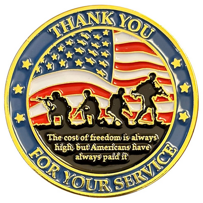 Military Challenge Coin "Thank You For Your Service"