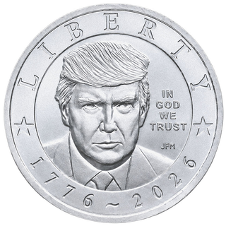 2026 Trump $1 Coin - Silver Edition