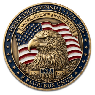 America's 250th Anniversary Commemorative Coin (Pre-Order Expected To Ship In July)