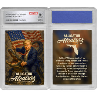 Alligator Alcatraz Collectible Trading Card (Professionally Graded GEM-MT 10)