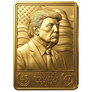 President Trump (45/47) 3D Gold Trading Card
