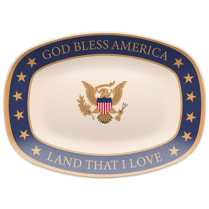 God Bless America Decorative Platter