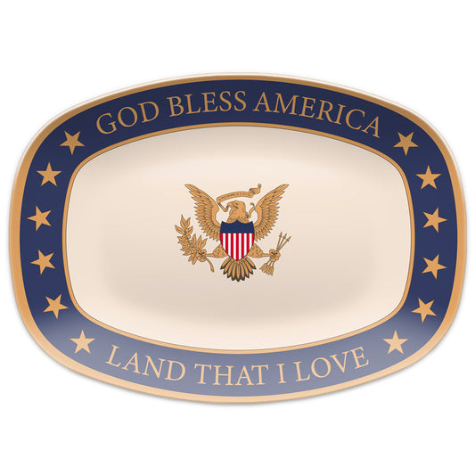 God Bless America Decorative Platter