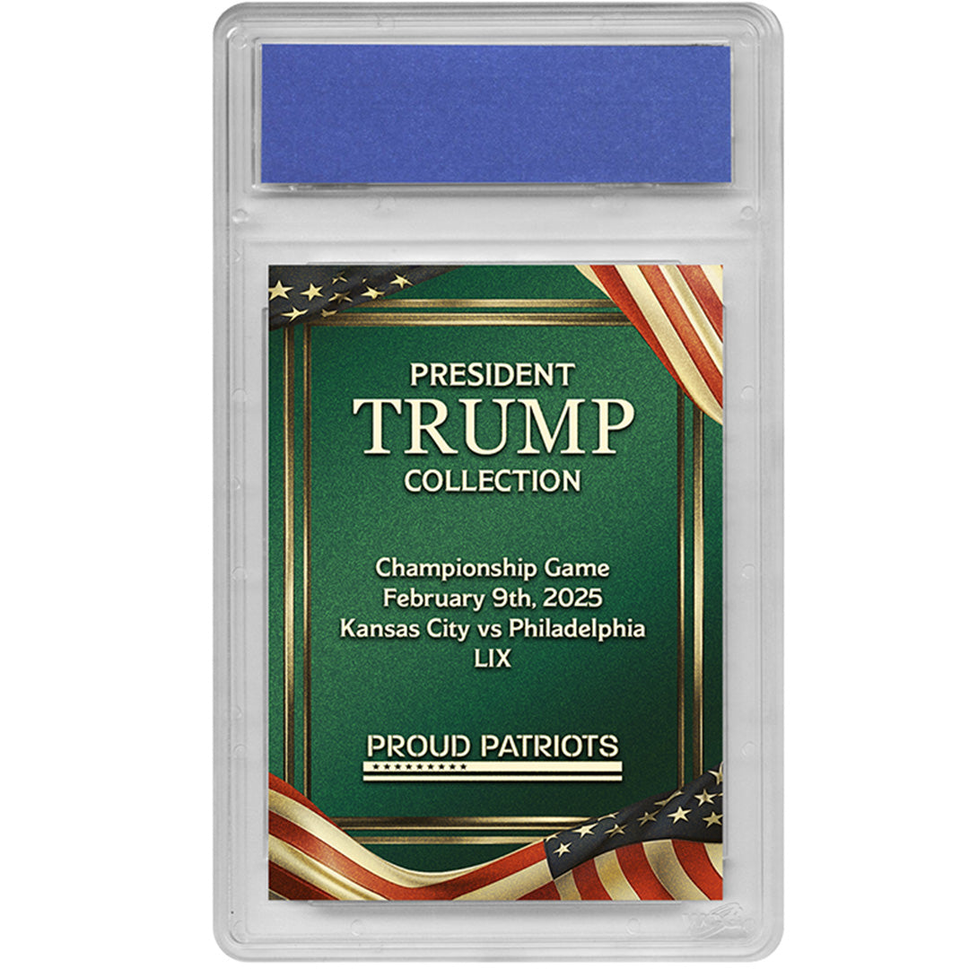 President Trump Championship Game 59 Trading Card | Gold | Only 10 Available | Individually Numbered | Graded GEM-MT 10