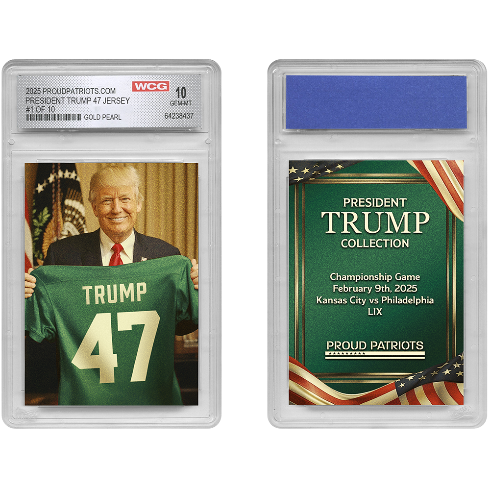 President Trump Championship Game 59 Trading Card | Gold | Only 10 Available | Individually Numbered | Graded GEM-MT 10