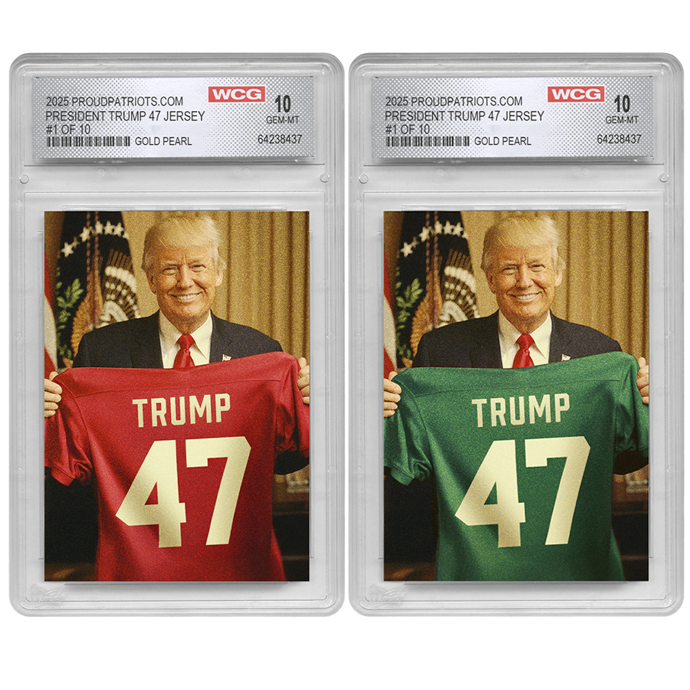 President Trump Championship Game 59 Trading Card | Gold | Only 10 Available | Individually Numbered | Graded GEM-MT 10