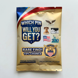 America's 250th Anniversary Mystery Pins - Try To Collect All 6