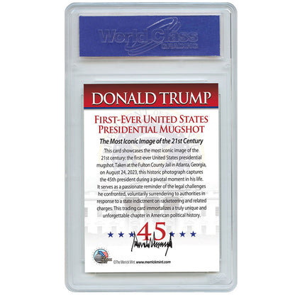 Trump Mugshot Collector Trading Card - Graded Gem Mint 10