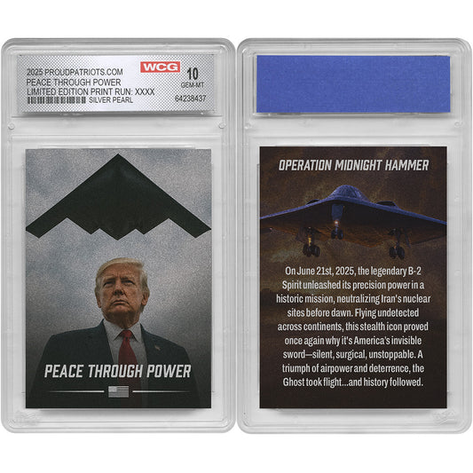 SILVER PEARL Operation Midnight Hammer Collectible Trading Card (Only 100 Available)