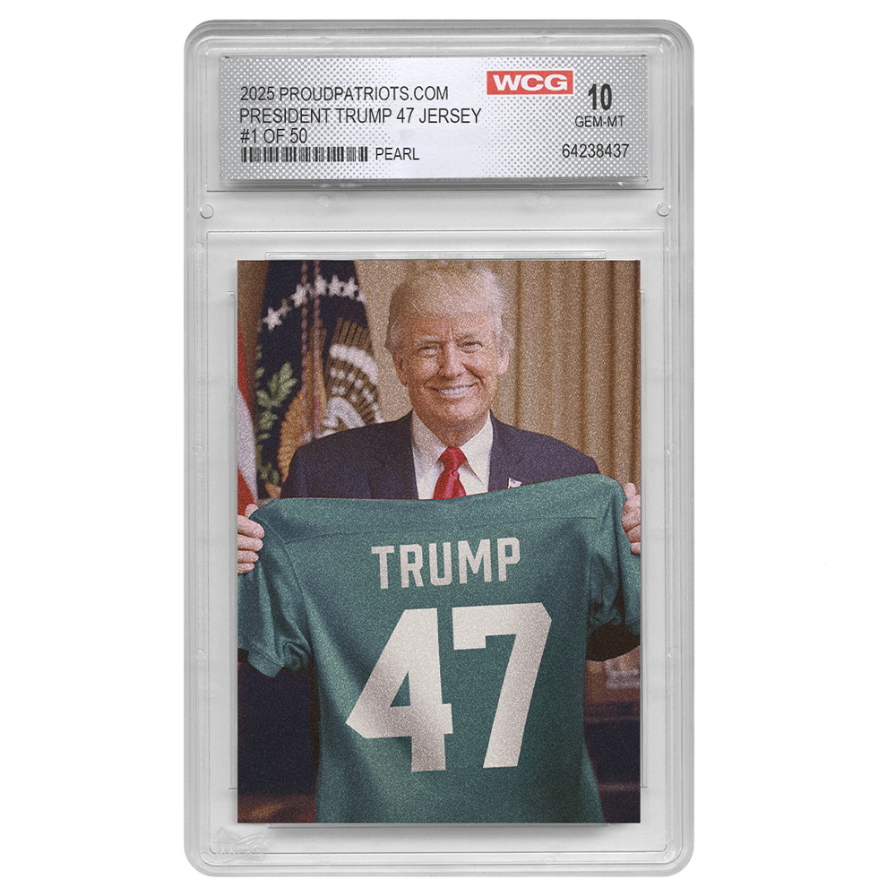 President Trump Championship Game 59 Trading Card | Pearl | Only 50 Available | Individually Numbered | Graded GEM-MT 10