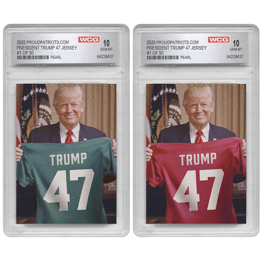 President Trump Championship Game 59 Trading Card | Pearl | Only 50 Available | Individually Numbered | Graded GEM-MT 10