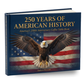 250 Years of American History: America's 250th Anniversary Coffee Table Book (200 Pages)