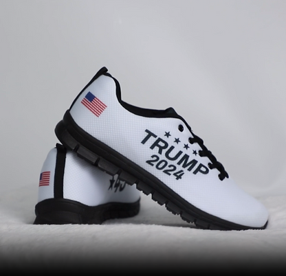 Trump 2024 Black and White Women's Sneaker