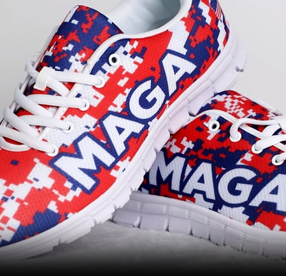 MAGA Red White and Blue Digicam Women's Sneaker