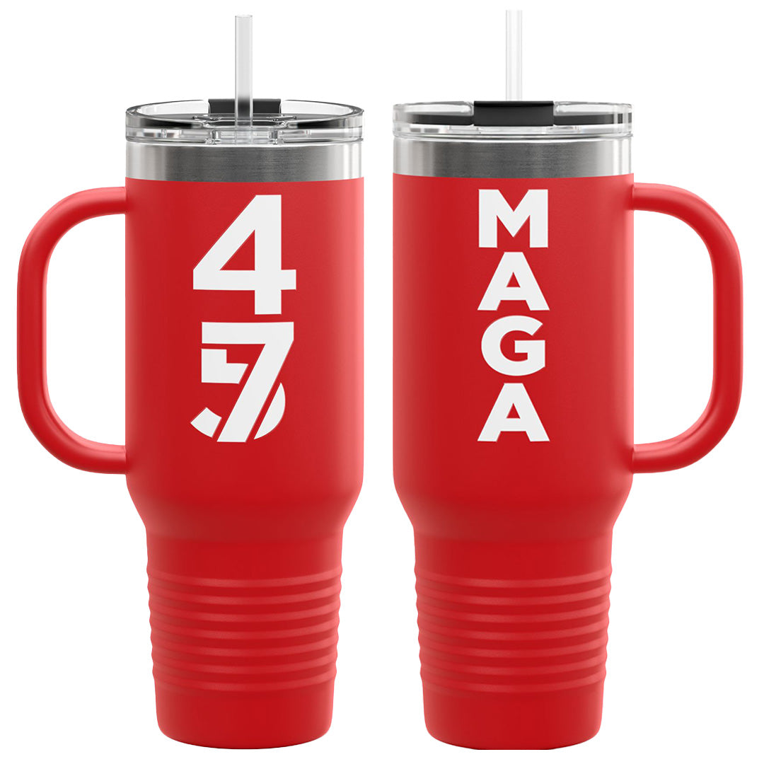 Red MAGA 45/47 Insulated Travel Mug, 40oz