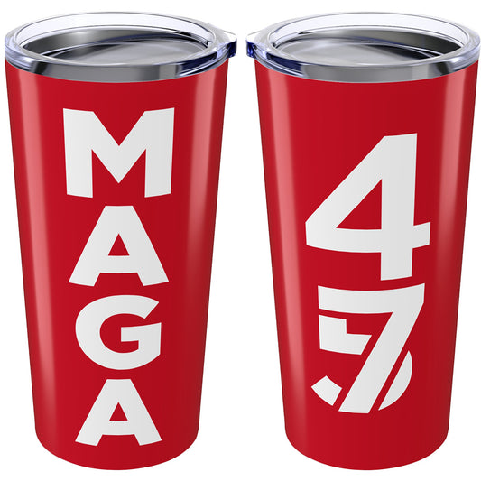 MAGA Red and White Tumbler 20oz