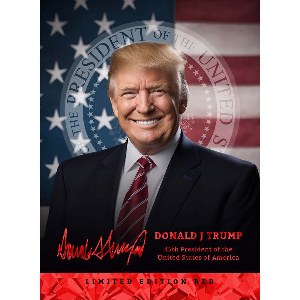 President Trump Silver Hologram Collectible Trading Card (LIMITED RUN OF 5,000)