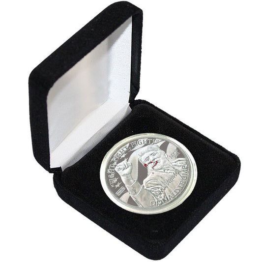 Silver Trump "Fight, Fight, Fight" Coin - Collectible Coin With Case