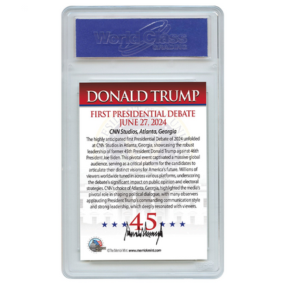 Presidential Debate #1 Trading Card - Graded Gem Mint 10
