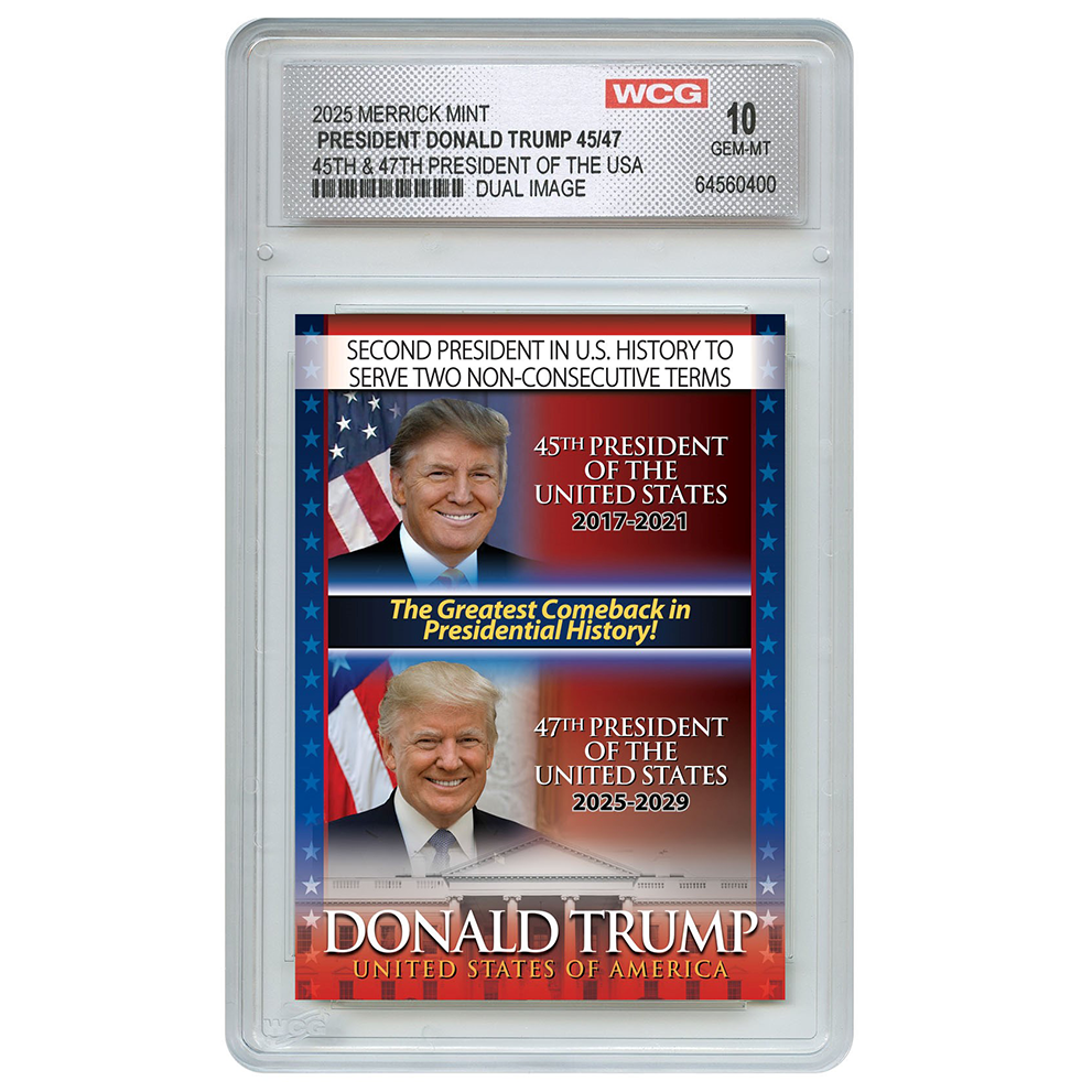 President Trump "Dual Term" - Trading Card (Graded Gem Mint 10)