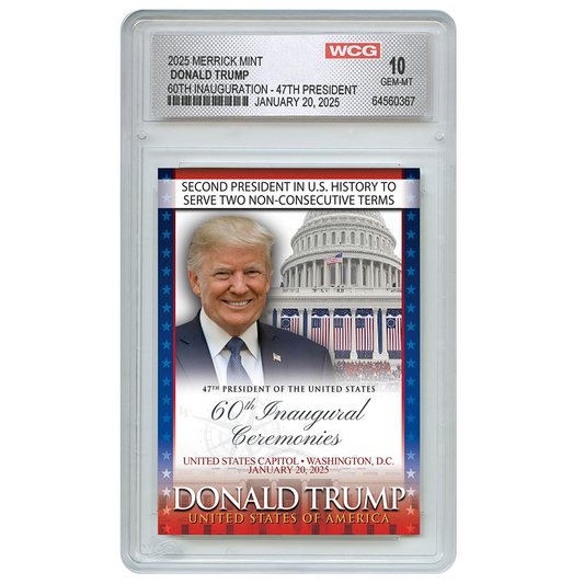 President Trump 2nd Term "60th Inauguration" - Trading Card (Graded Gem Mint 10)