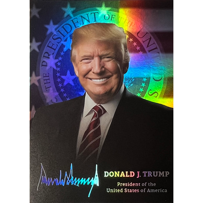 President Trump Silver Hologram Collectible Trading Card (LIMITED RUN OF 5,000)