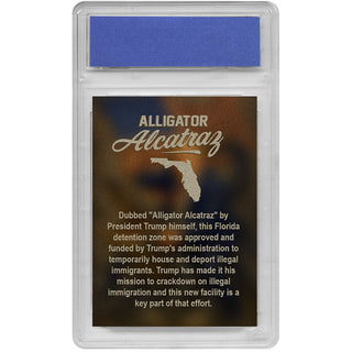 SILVER PEARL Alligator Alcatraz Collectible Trading Card (Only 100 Available)